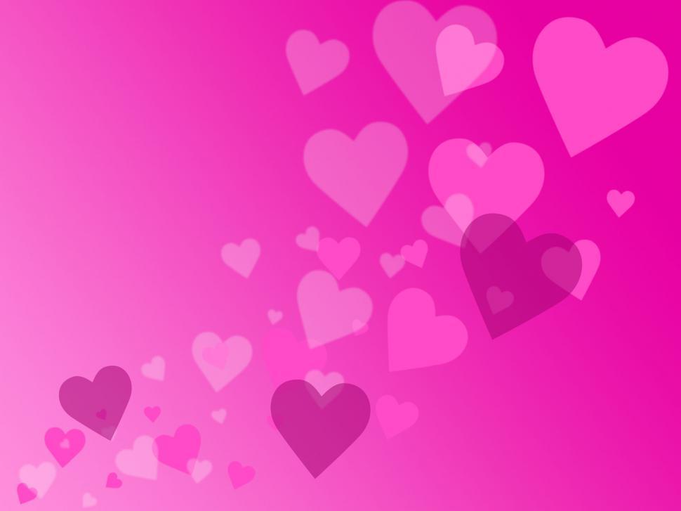 Free Image of Hearts Background Shows Valentine Day And Abstract 