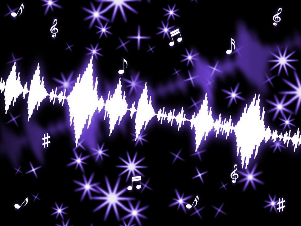 Free Image of Sound Wave Shows Musical Soundwave And Backgrounds 