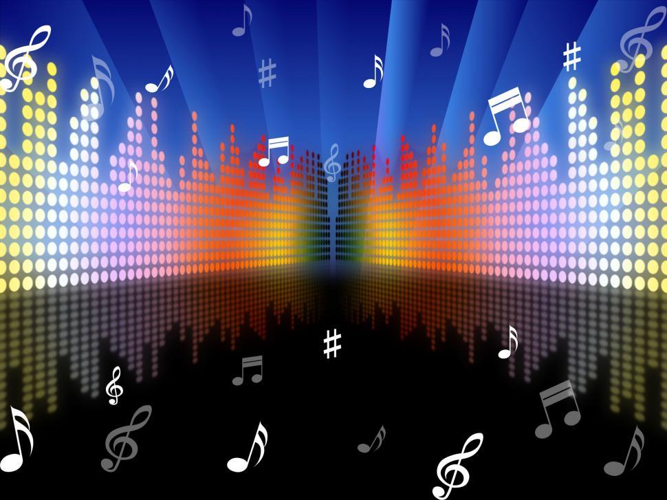 Free Image of Background Music Represents Sound Track And Abstract 