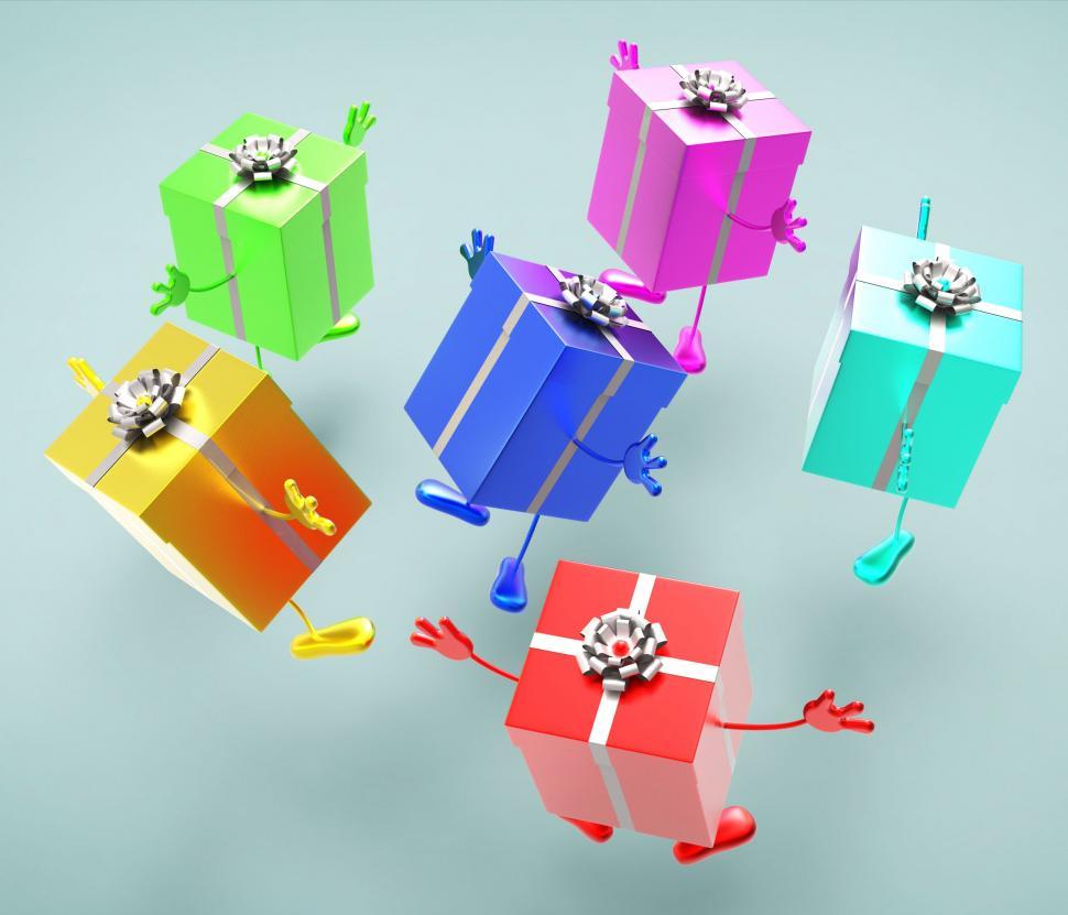 Free Image of Celebration Giftboxes Represents Celebrations Giving And Joy 