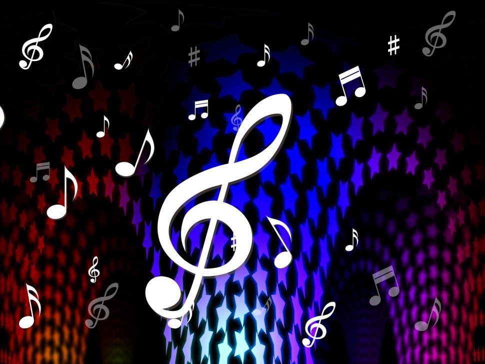Free Image of Background Notes Shows Music Sheet And Abstract 