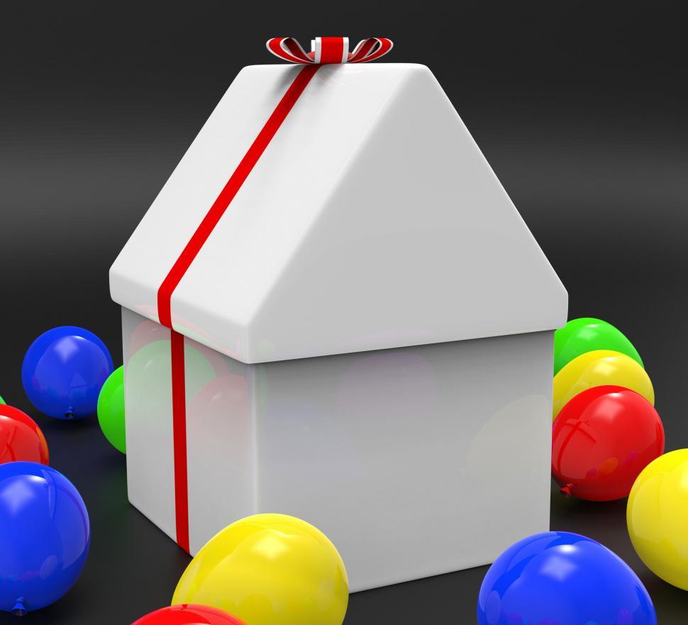 Free Image of Giftbox House Means Gift-Box Celebrate And Residential 