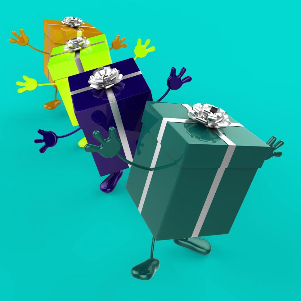 Free Image of Celebration Giftboxes Indicates Fun Joy And Giving 