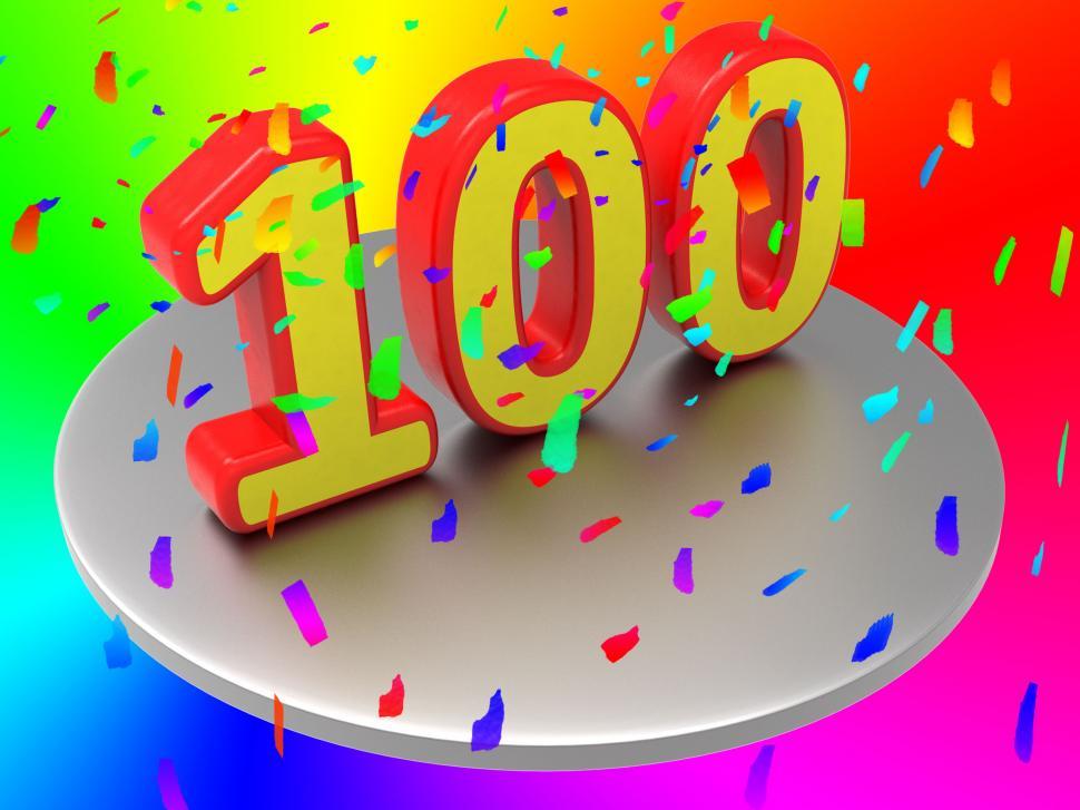 Free Image of One Hundredth Means Birthday Party And Annual 