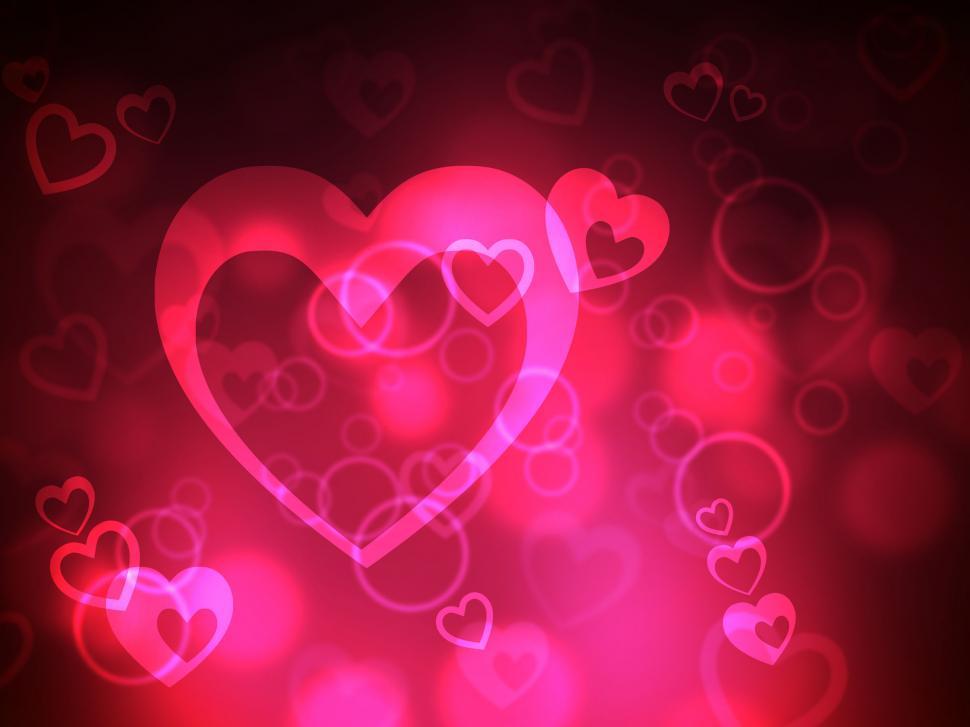 Free Image of Heart Background Represents Valentine Day And Backdrop 