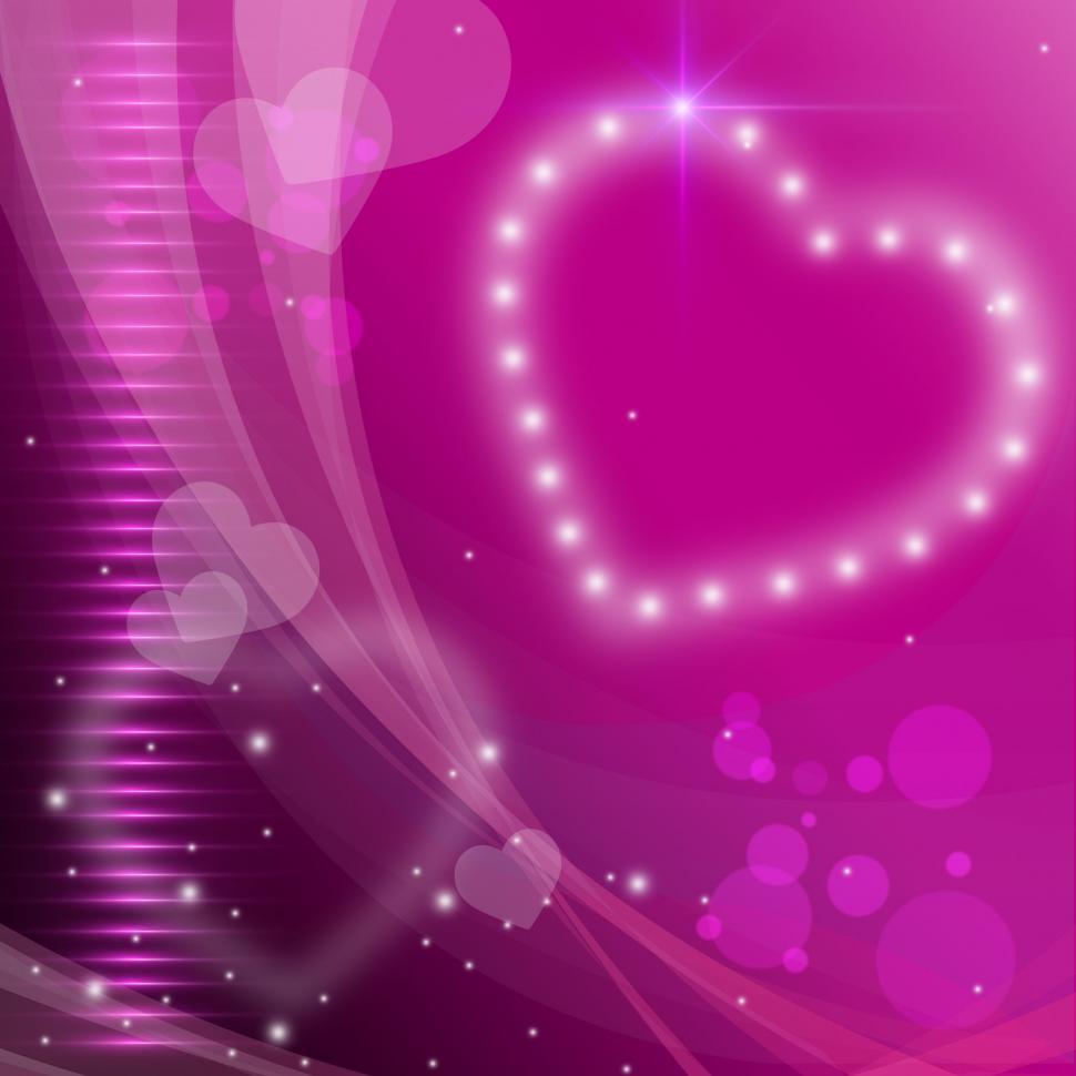 Free Image of Glow Heart Indicates Light Burst And Abstract 