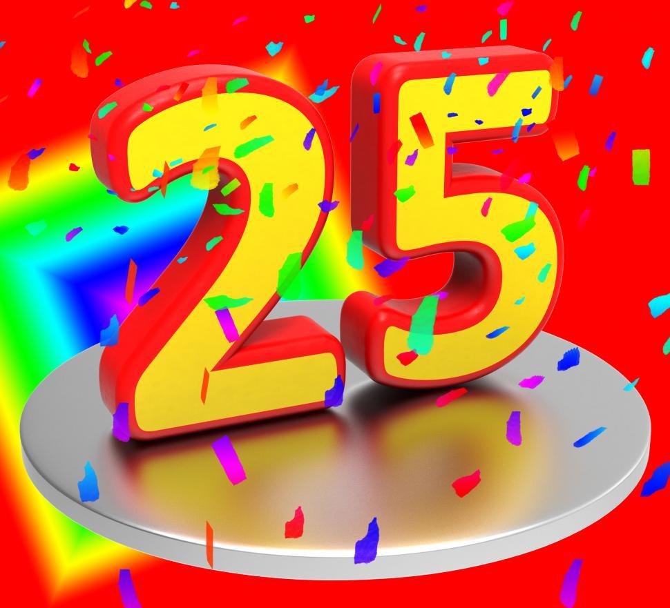 Free Image of Twenty Five Represents Birthday Party And Anniversaries 