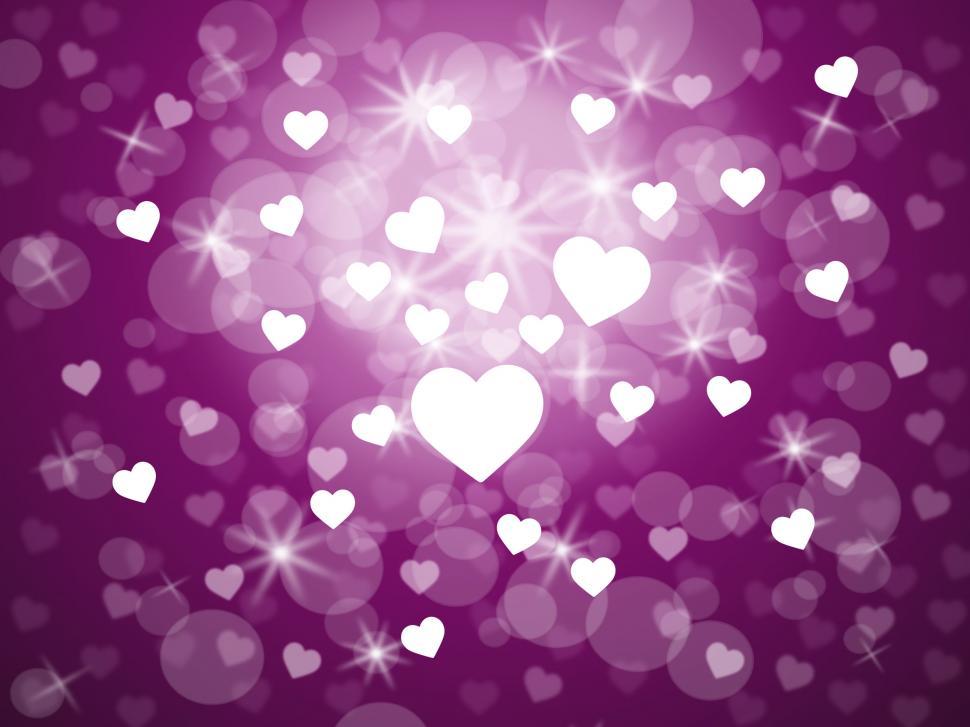 Free Image of Heart Background Shows Valentines Day And Abstract 