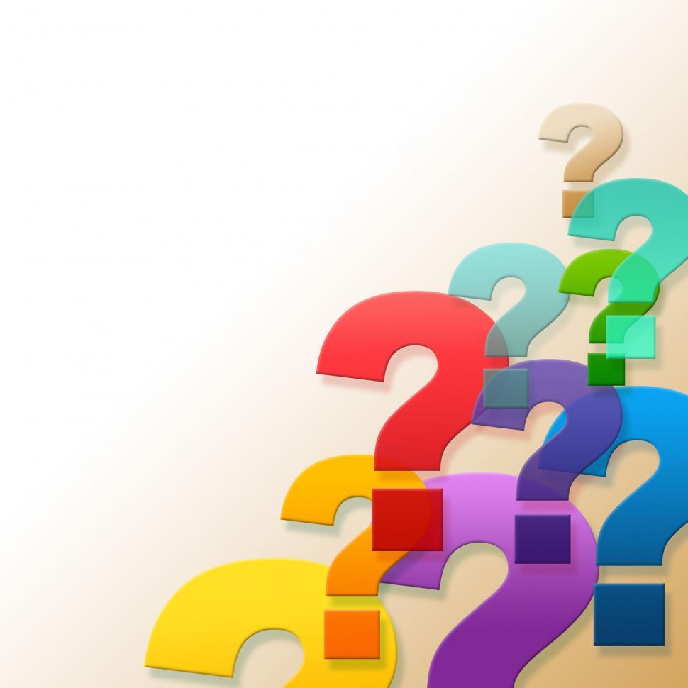 Free Image of Question Marks Shows Frequently Asked Questions And Answer 