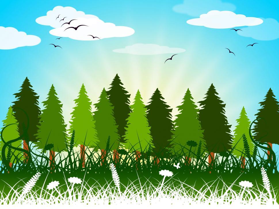 Free Image of Background Landscape Shows Summer Time And Backgrounds 