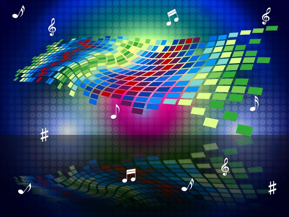 Free Image of Squares Copyspace Shows Sound Track And Abstract 
