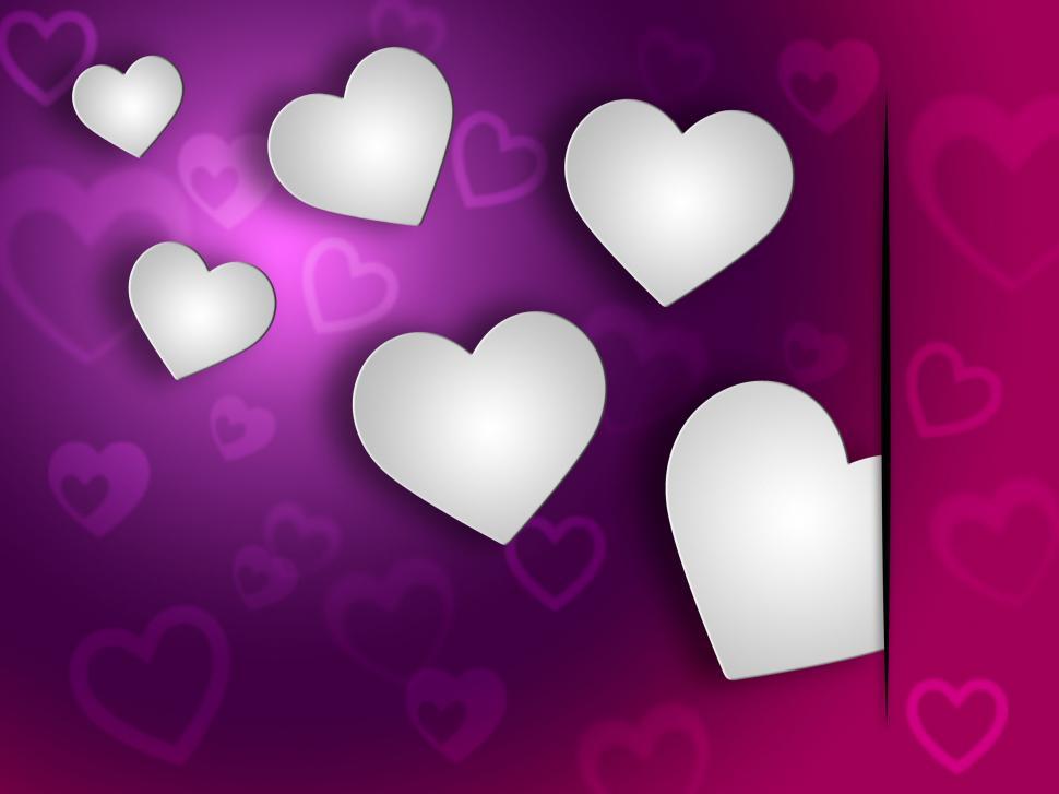 Free Image of Background Hearts Shows Valentines Day And Abstract 