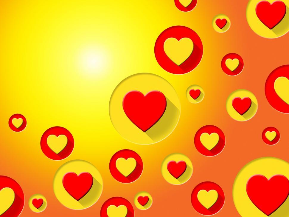 Free Image of Copyspace Hearts Indicates Valentines Day And Background 