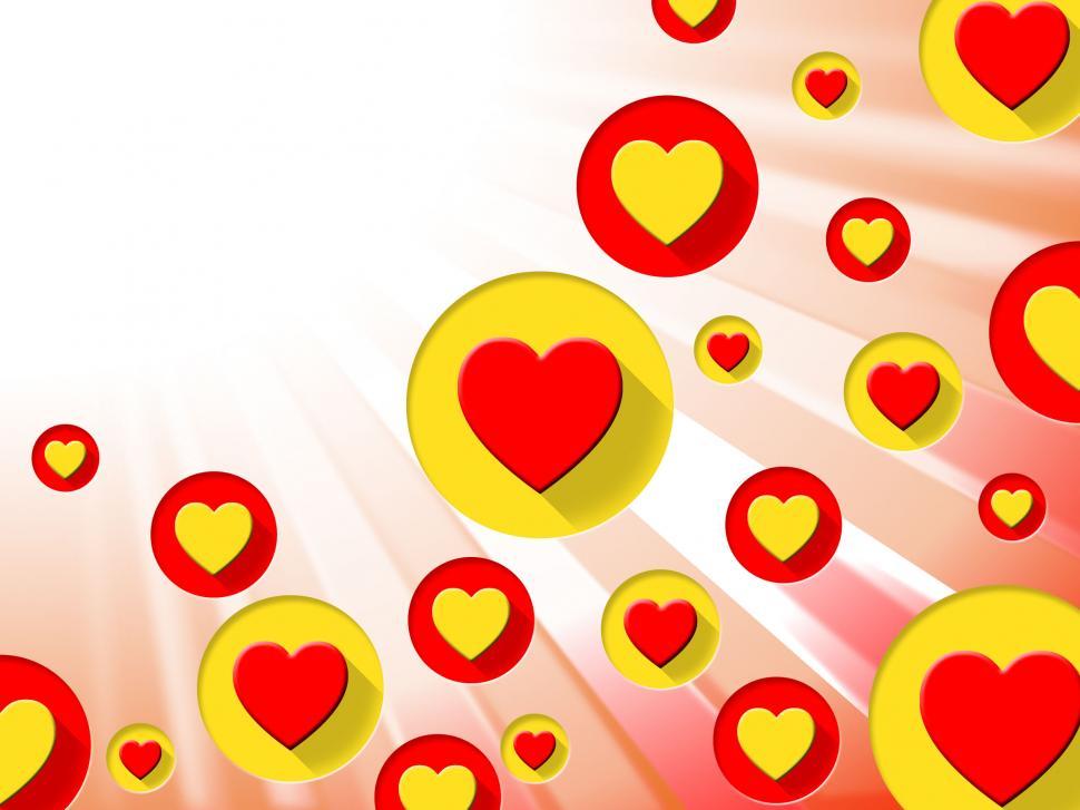 Free Image of Hearts Copyspace Shows Valentine Day And Blank 