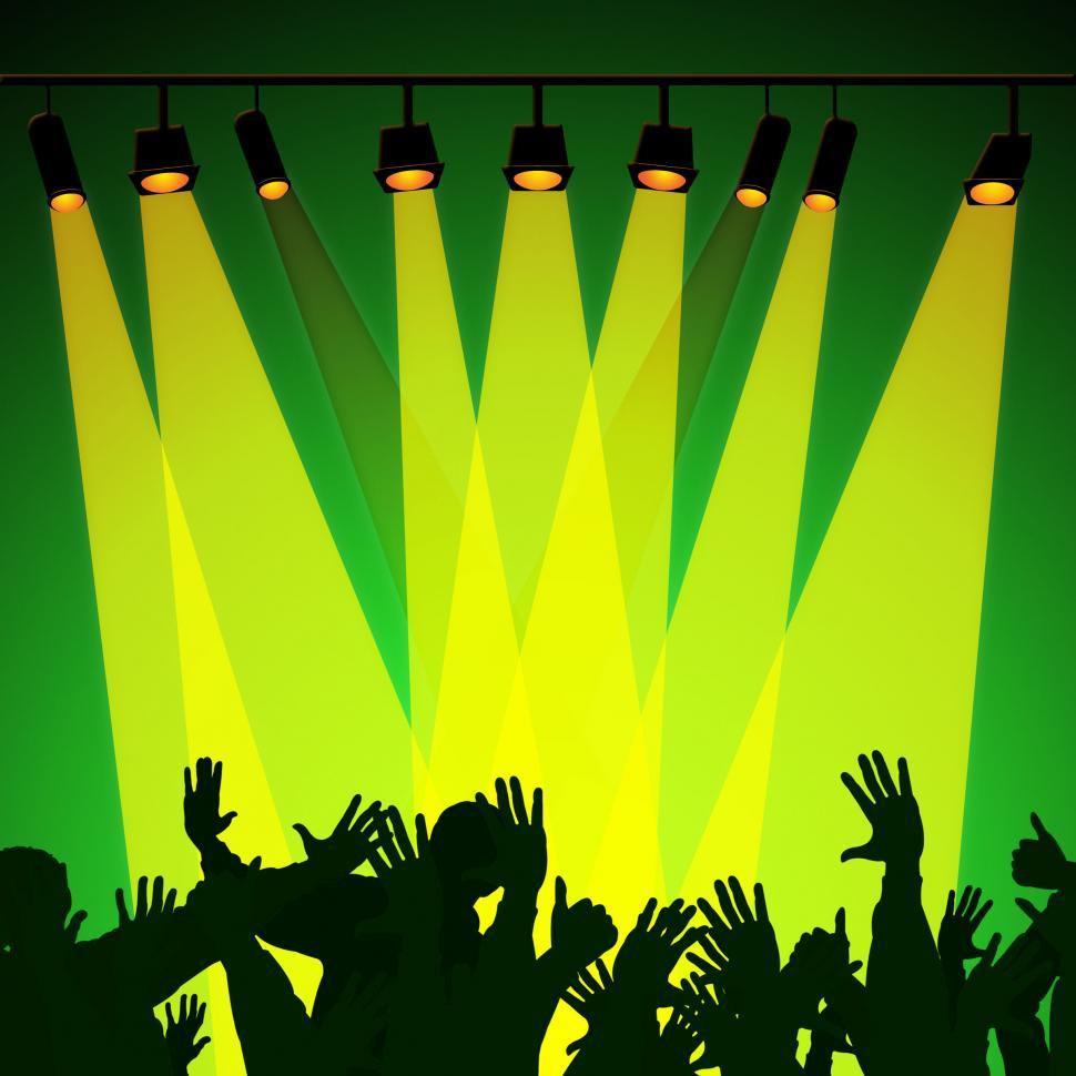 Free Image of Audience Spotlight Represents Backdrop Backgrounds And Entertain 