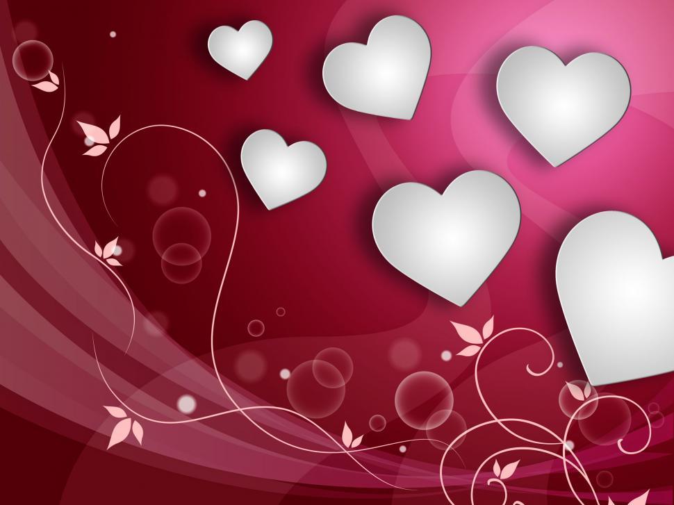Free Image of Hearts Background Represents Love Template And Valentine 