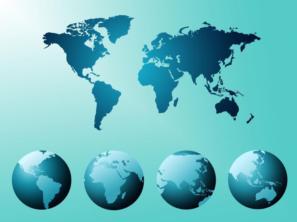 Free Image of World Map Indicates Globe Countries And Backdrop 