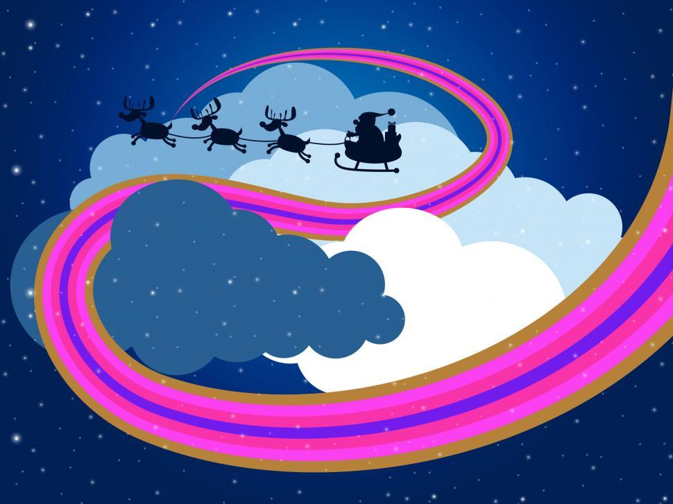 Free Image of Clouds Sky Represents Father Christmas And Christmastime 