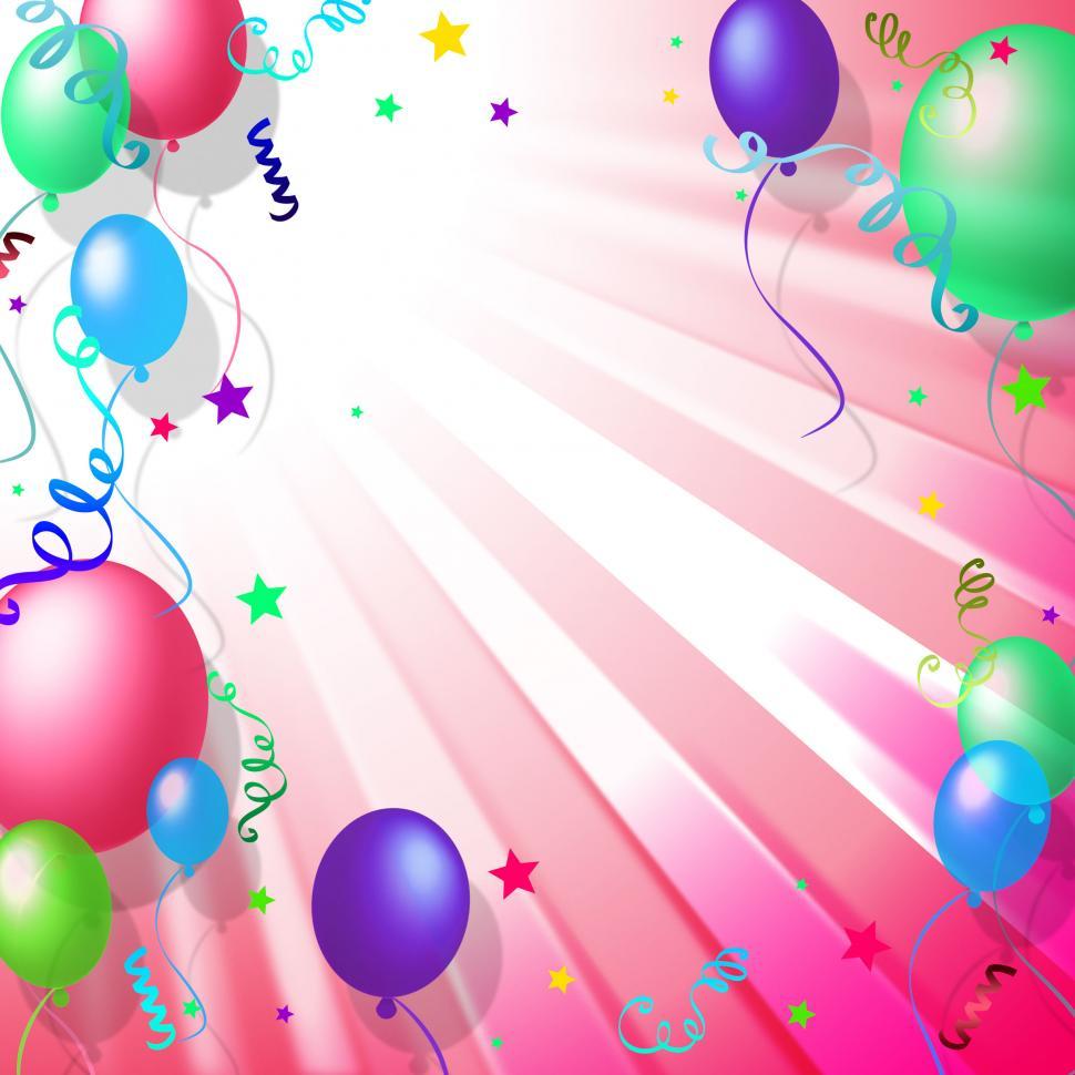 Free Image of Balloons Background Shows Blank Space And Backdrop 