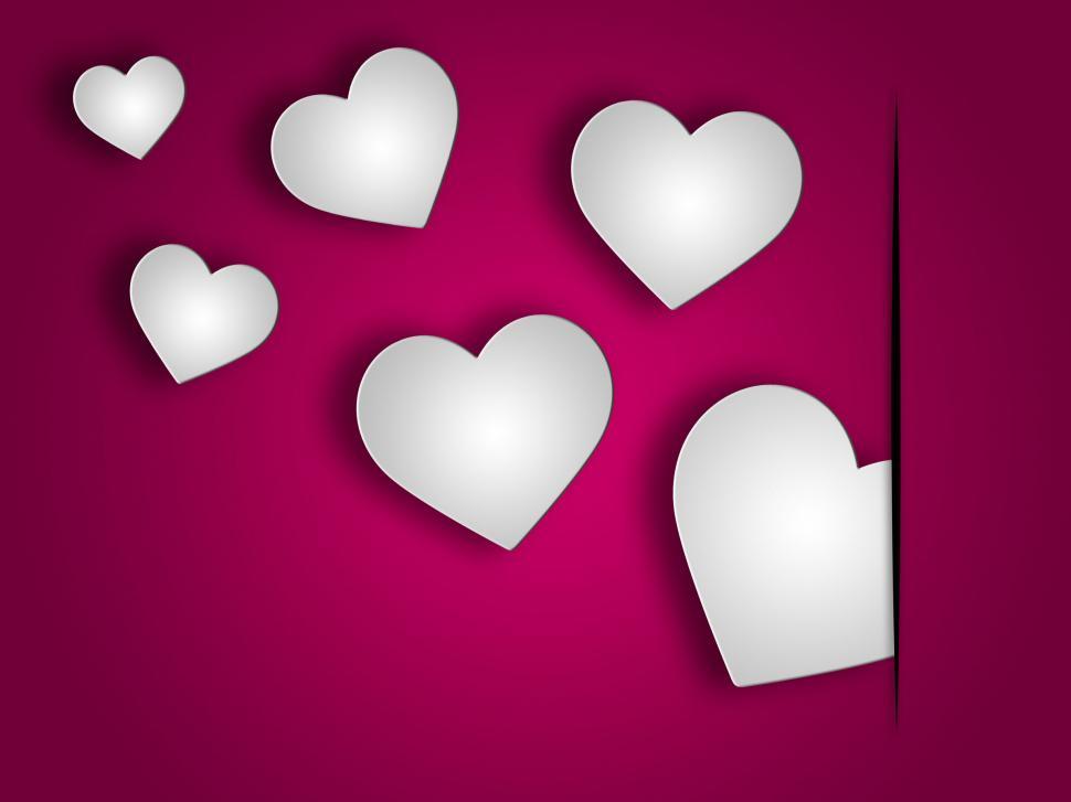 Free Image of Background Hearts Indicates Valentine Day And Abstract 