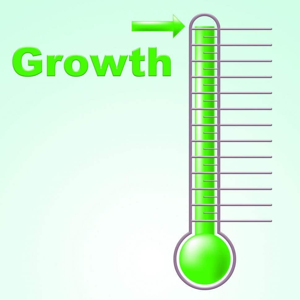 Free Image of Growth Thermometer Indicates Rise Scale And Development 
