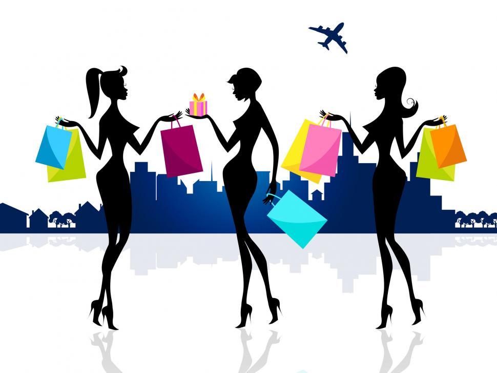 Free Image of Shopping Shopper Shows Retail Sales And Adults 