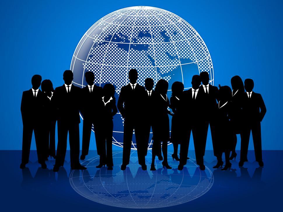 Free Image of Business People Means Cooperation Globalize And Coworkers 