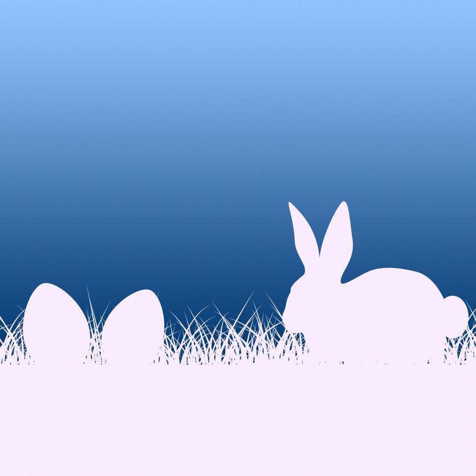 Free Image of Easter Egg Represents Bunny Rabbit And Copy 