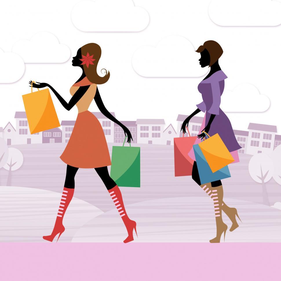 Free Image of Women Shopper Shows Commercial Activity And Adults 