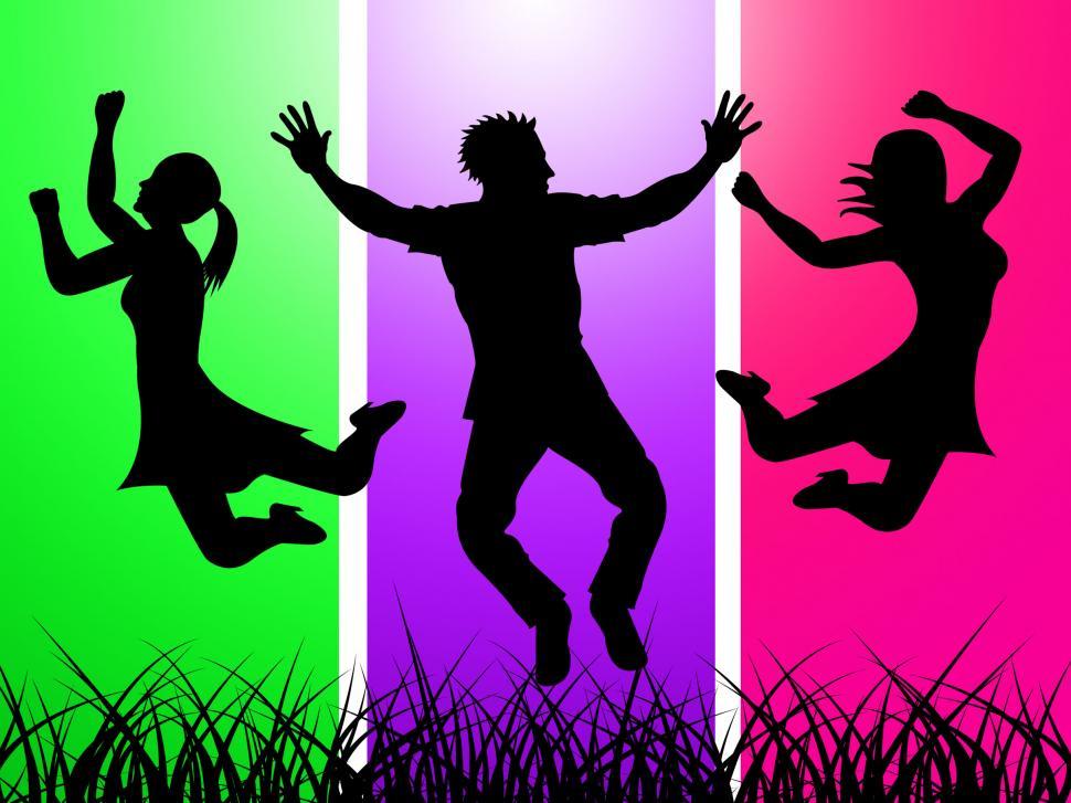 Free Image of Excitement Jumping Indicates Green Grass And Excited 
