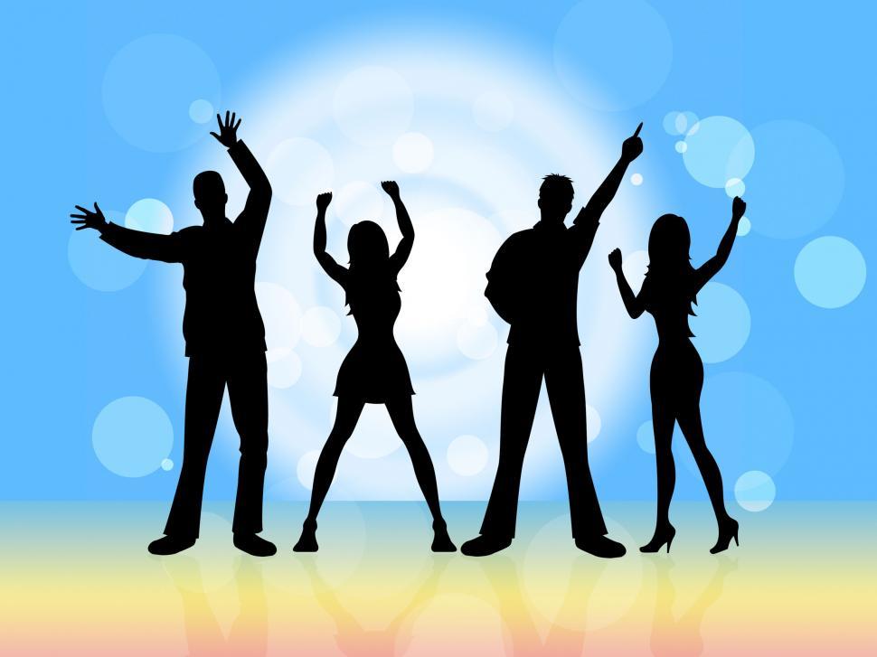 Free Image of Disco Dancing Indicates Party Nightclub And Silhouette 