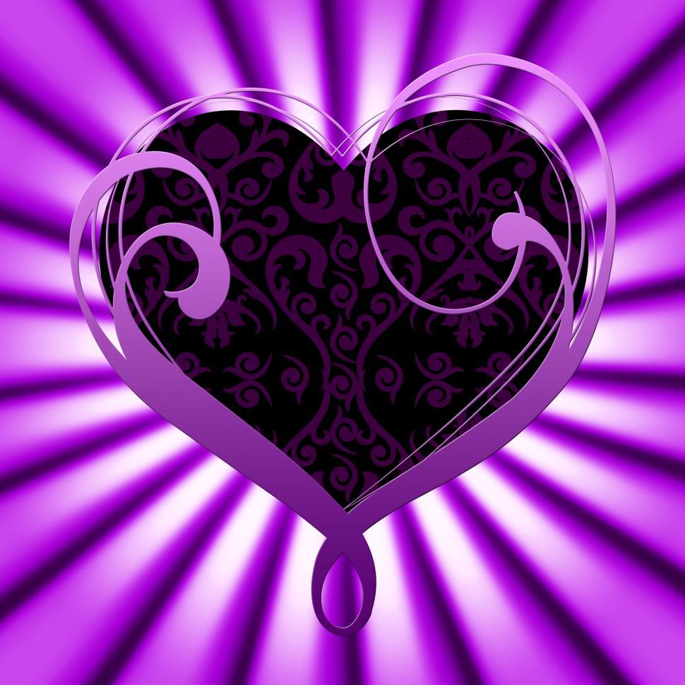 Free Image of Background Heart Shows Valentines Day And Abstract 