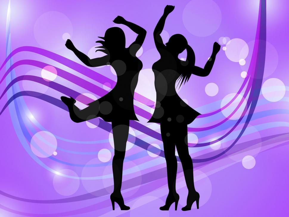 Free Image of Dancing Women Represents Disco Music And Adult 