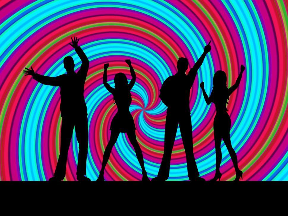 Free Image of Dancing Silhouette Indicates Disco Music And Dance 