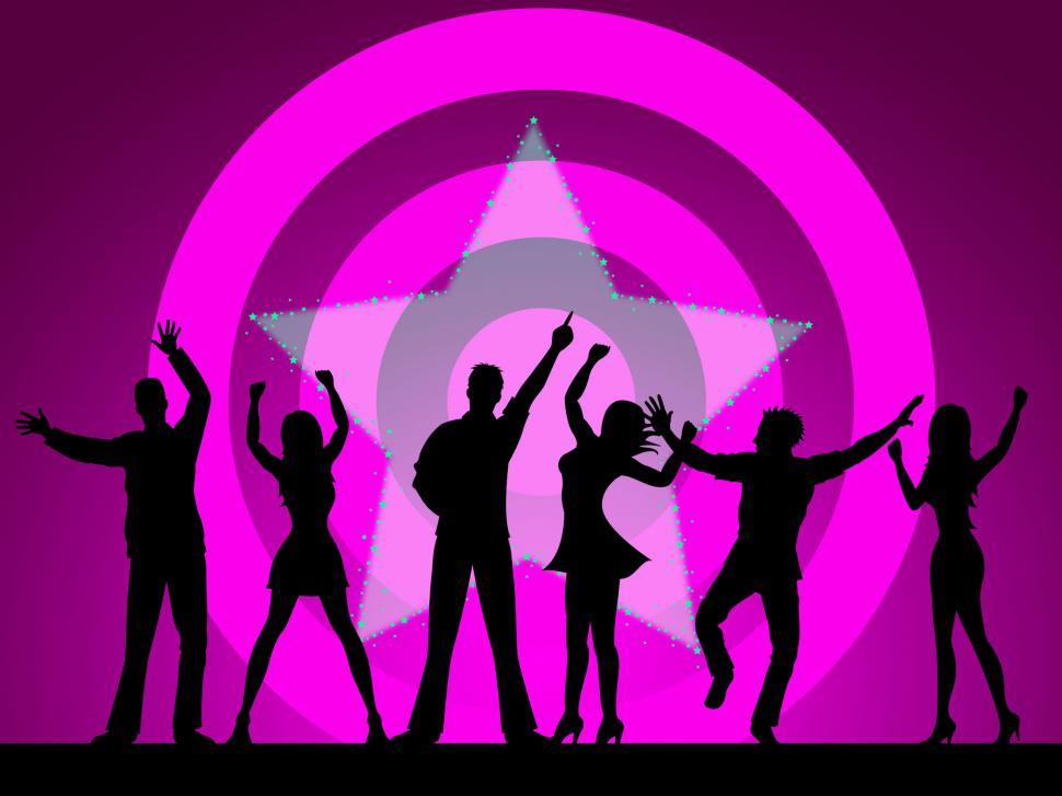 Free Image of Dancing People Means Disco Music And Celebration 