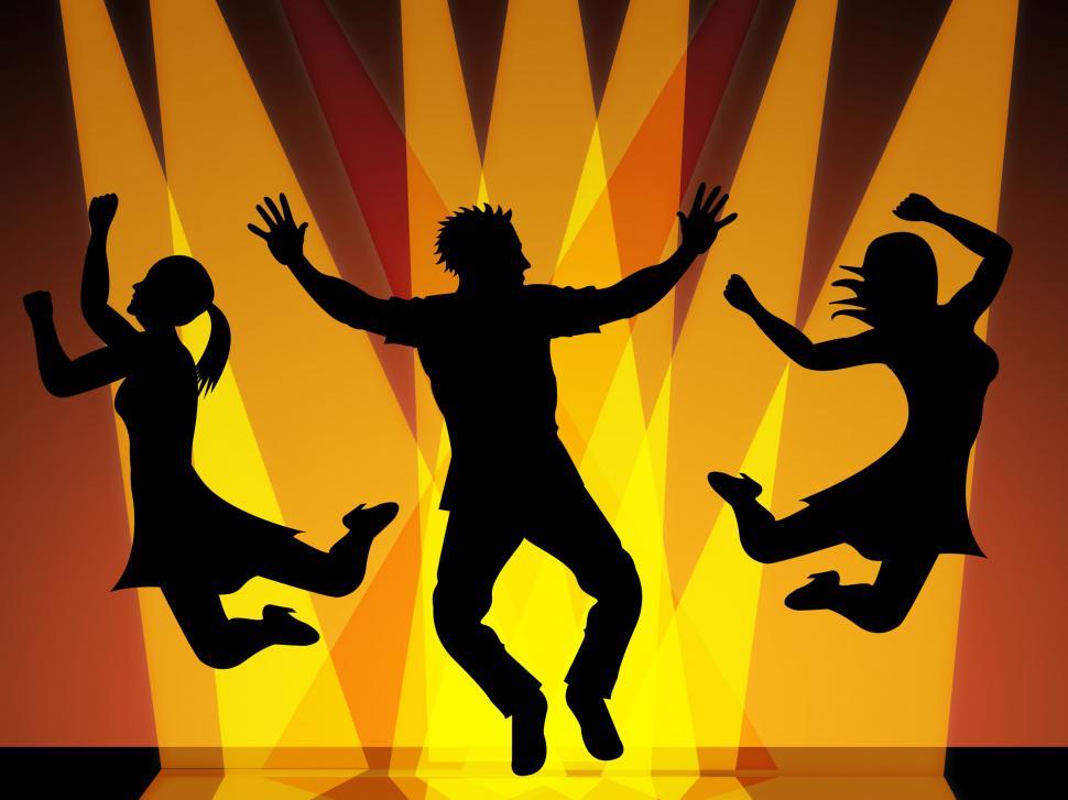 Free Image of Jumping Disco Indicates Celebration Dance And Dancing 