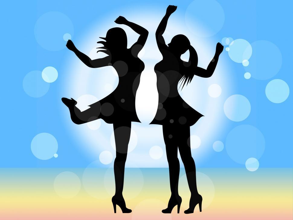 Free Image of Disco Dancing Shows Female Celebration And People 