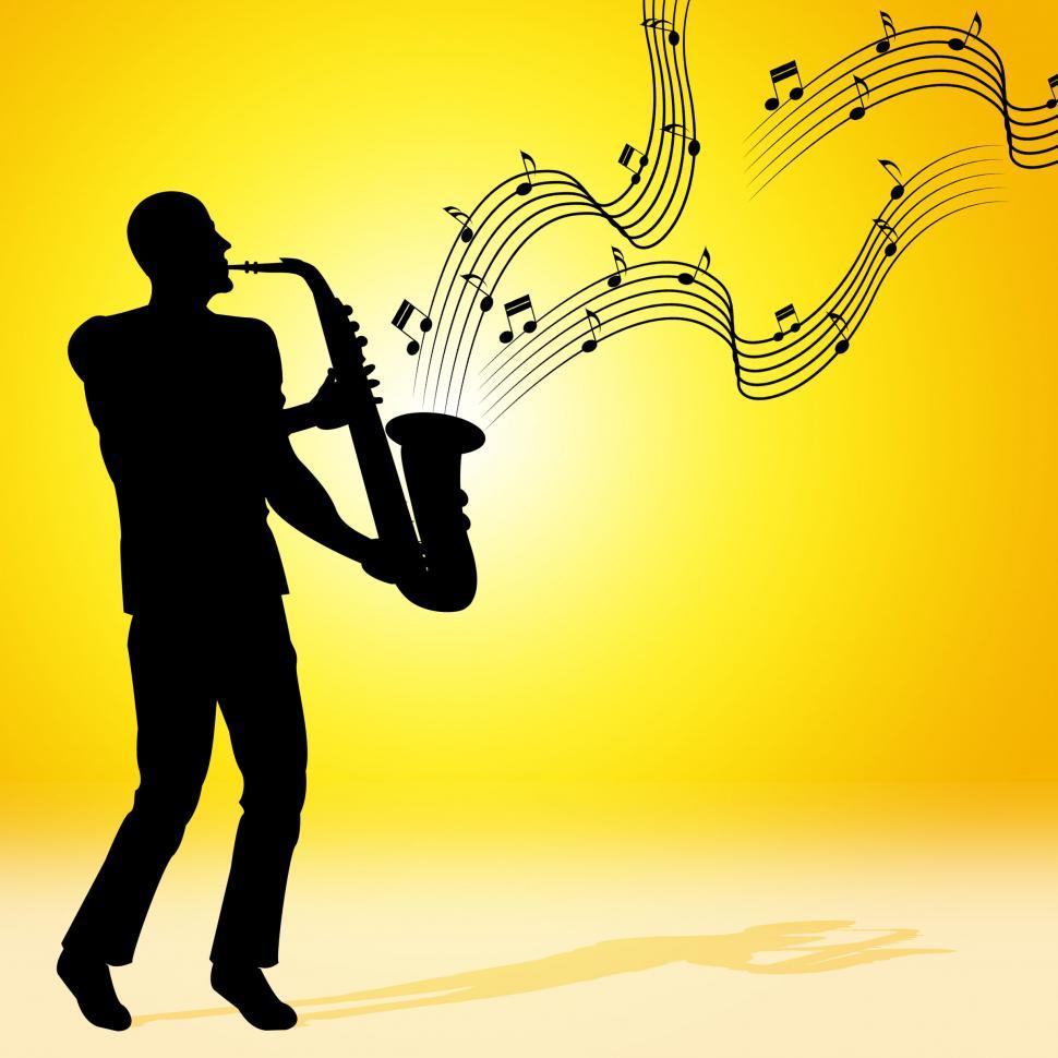 Free Image of Sun Saxophone Means Jazz Music And Acoustic 