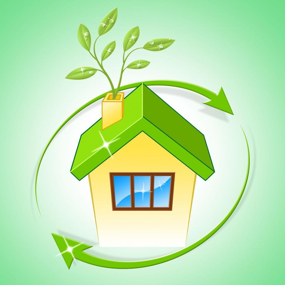 Free Image of House Eco Means Go Green And Conservation 