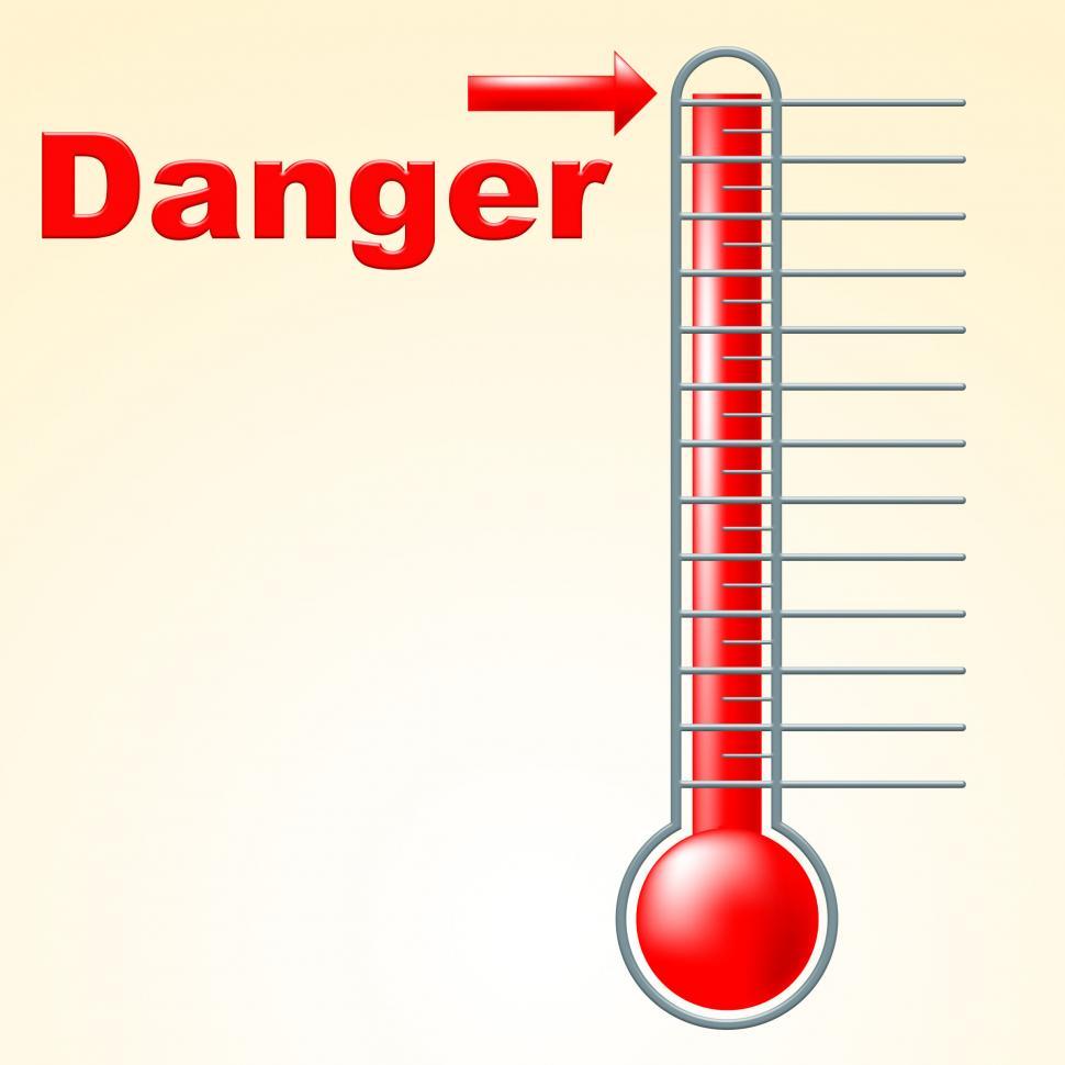 Free Image of Danger Thermometer Indicates Mercury Celsius And Beware 