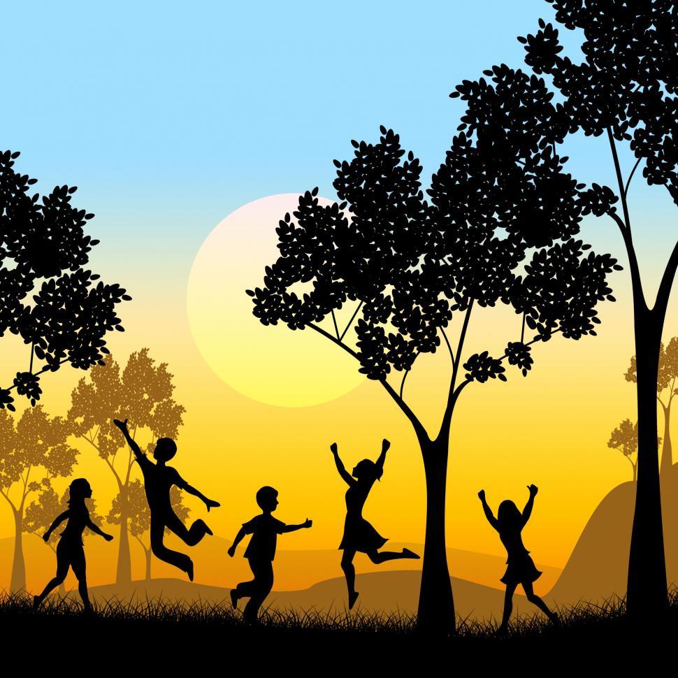 Free Image of Playing Tree Represents Kids Youngsters And Childhood 