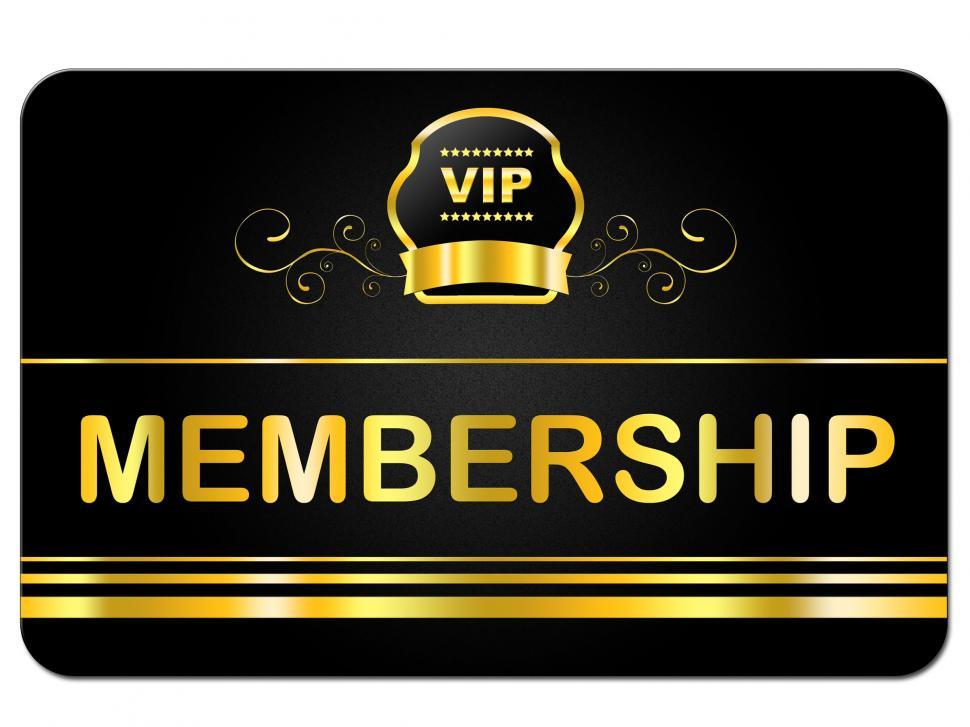Free Image of Membership Card Shows Very Important Person And Application 