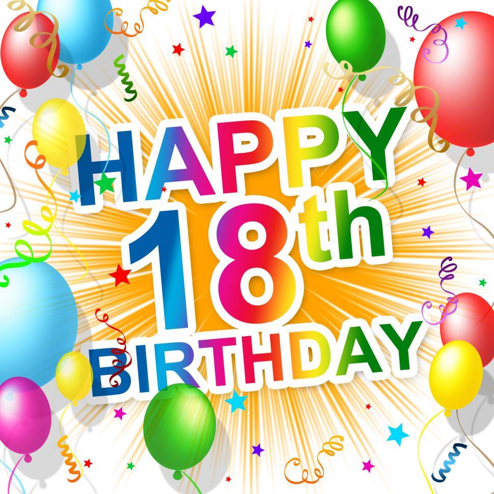 Free Image of Birthday Eighteenth Indicates Celebrating 18 And Celebration 
