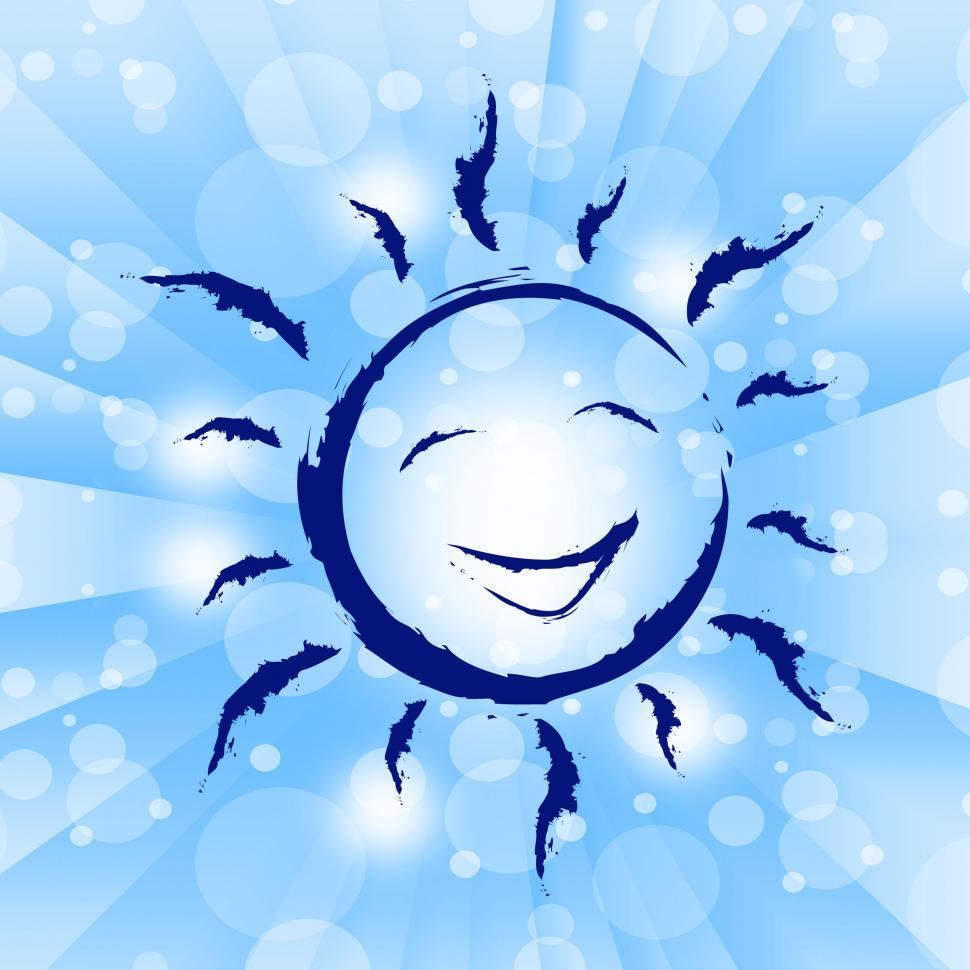 Free Image of Background Sun Shows Happiness Template And Jubilant 