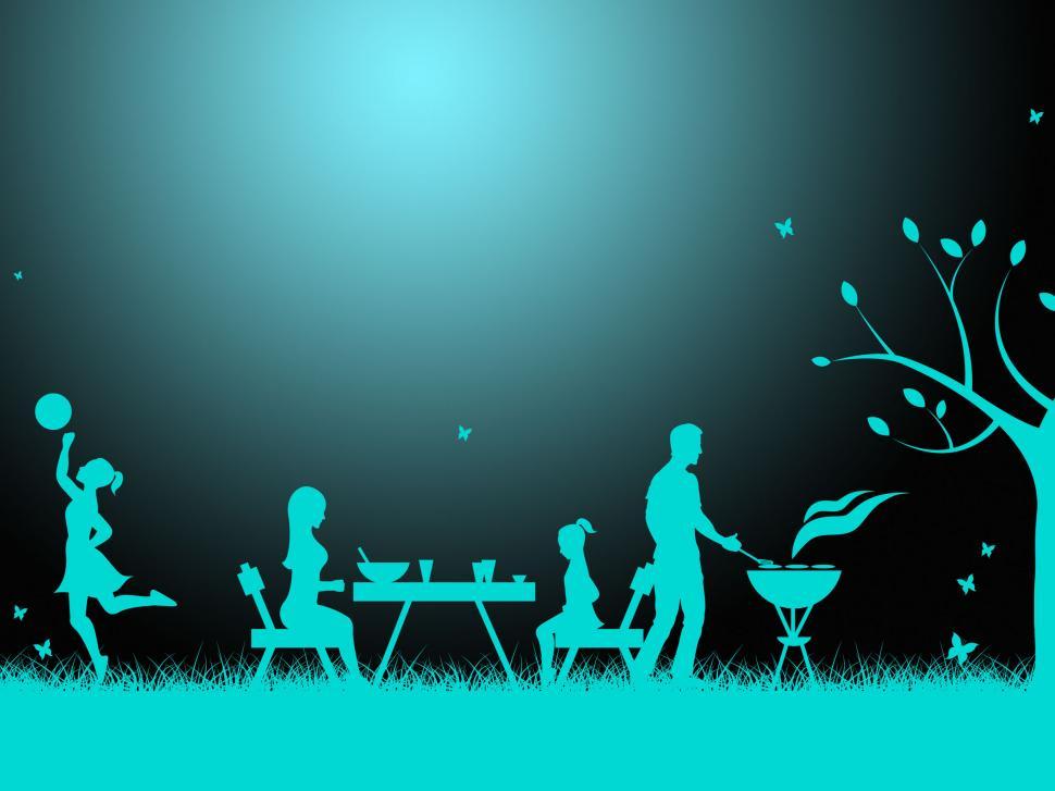 Free Image of Bbq Copyspace Shows Grilled Meat And Barbeque 