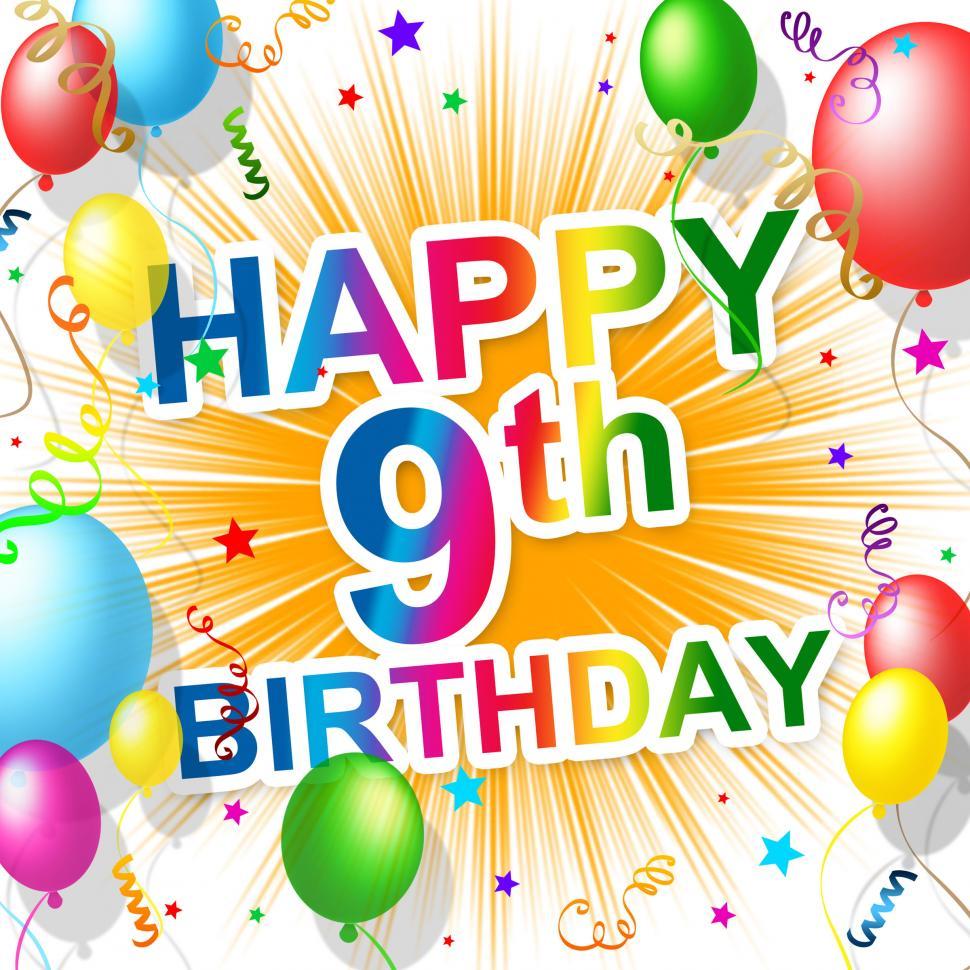 Free Image of Birthday Ninth Indicates Nine Party And Happiness 