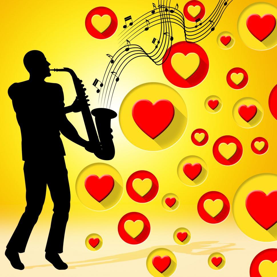 Free Image of Saxophone Music Indicates Valentine Day And Acoustic 