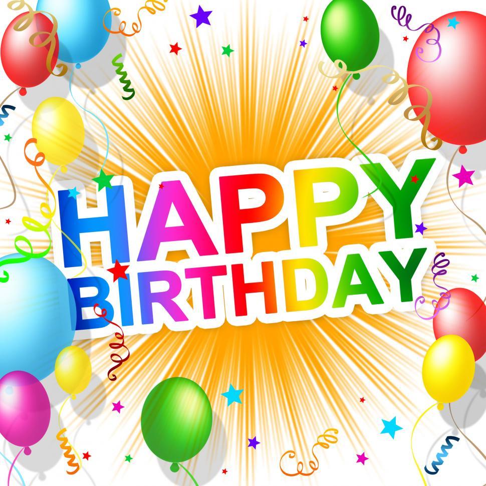 Free Image of Happy Birthday Indicates Greetings Party And Greeting 