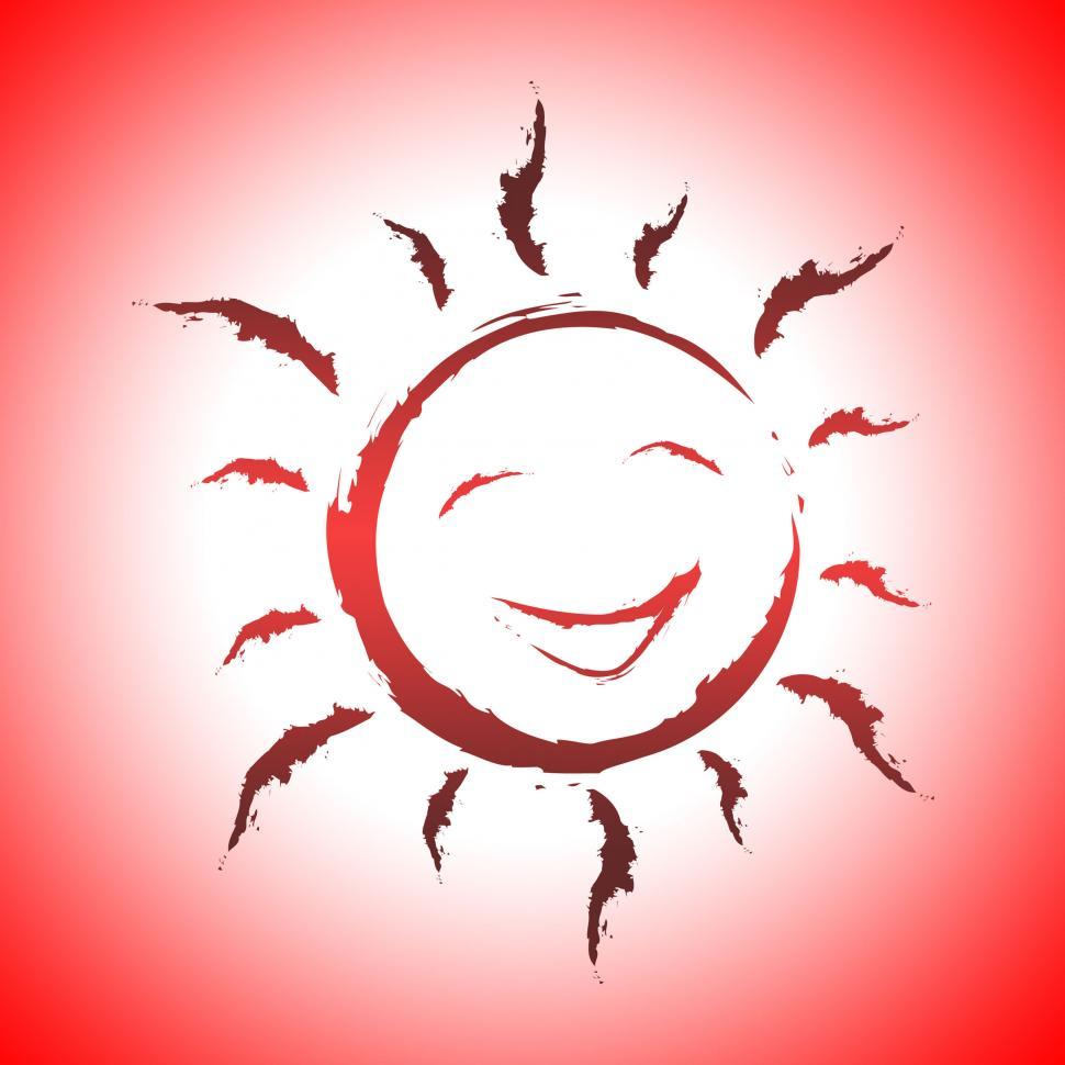 Free Image of Background Sun Indicates Smiling Design And Sunlight 