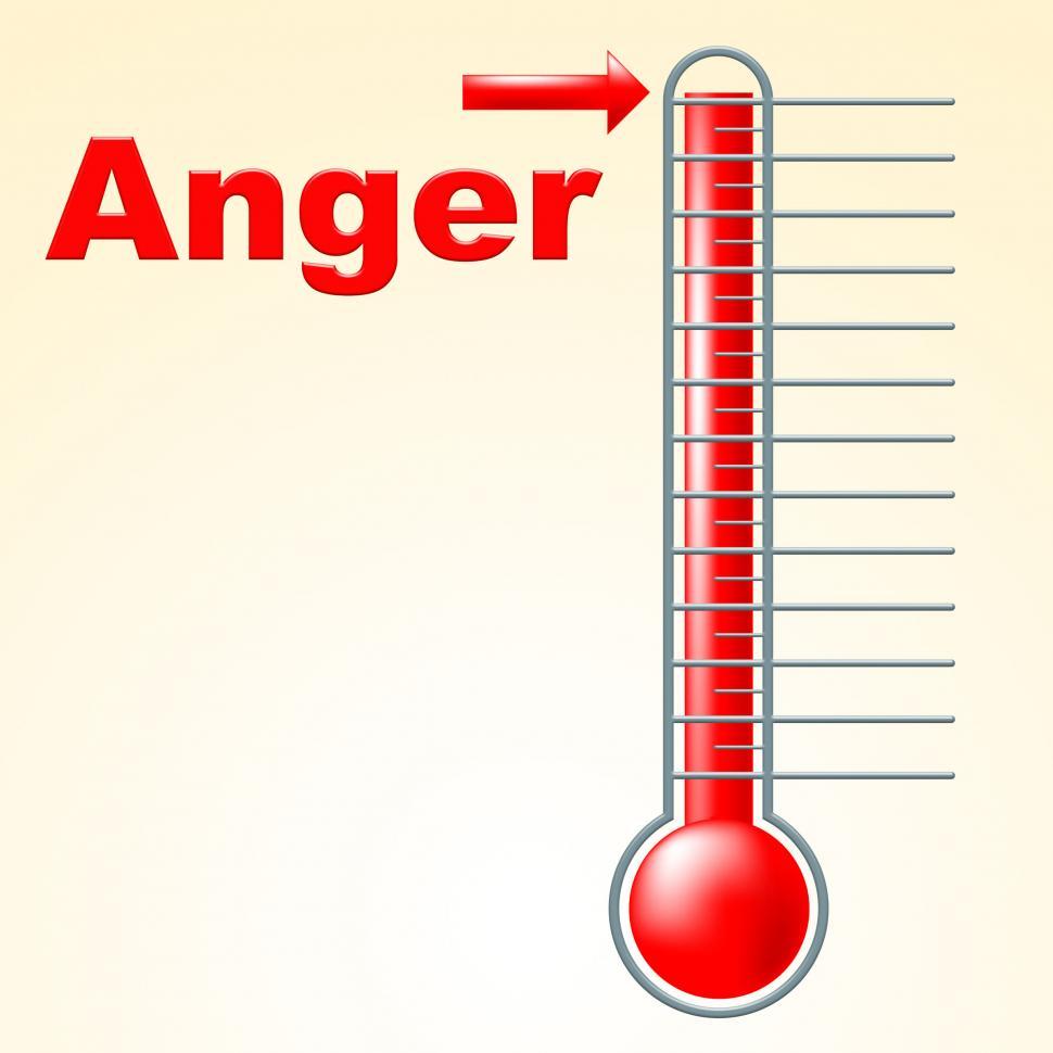 Free Image of Anger Thermometer Indicates Cross Irritated And Temperature 